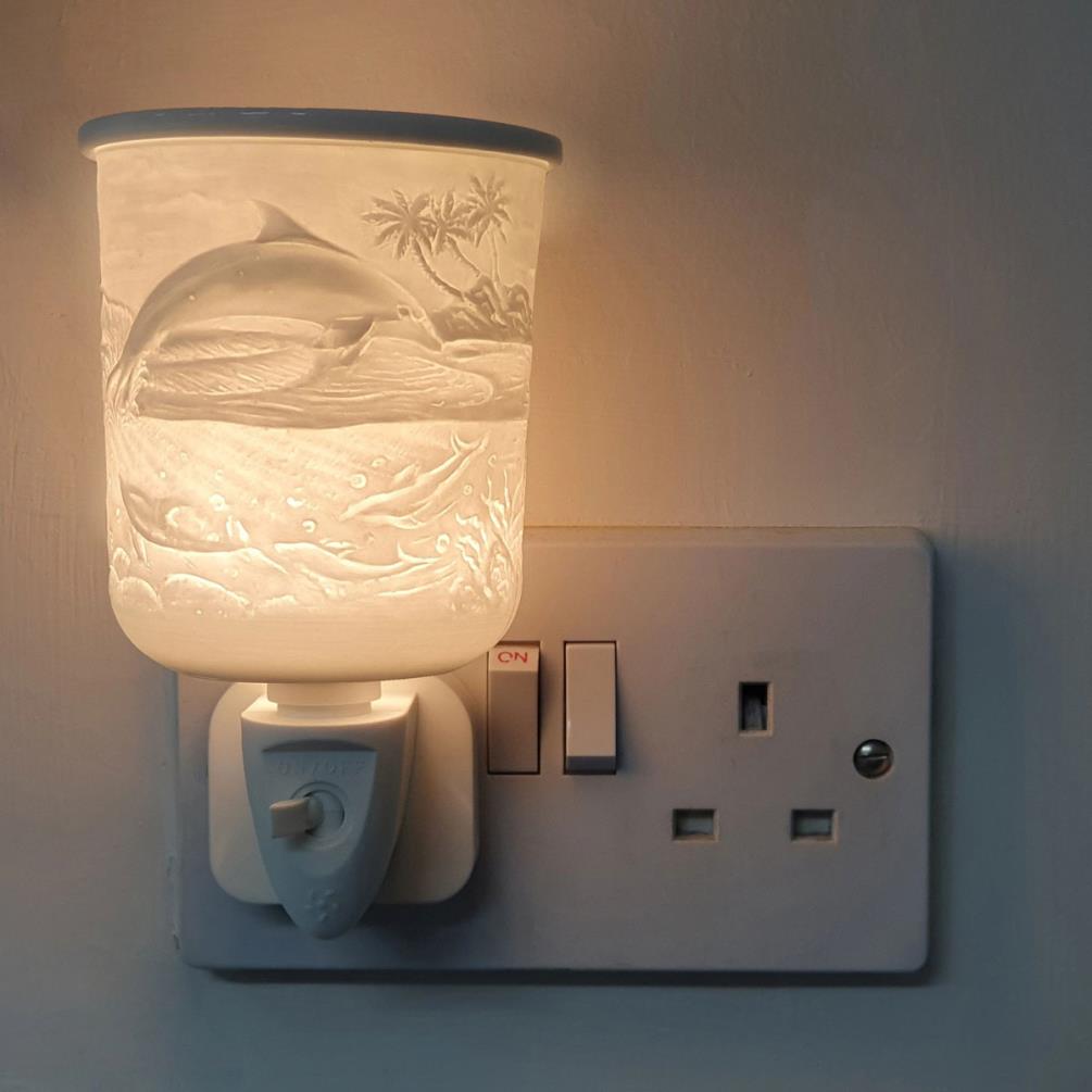 Cello Dolphin Porcelain Plug In Wax Melt Warmer Extra Image 2